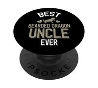 El Mejor tío dragón Barbudo de la Familia Beardie PopSockets PopGrip Adhesivo