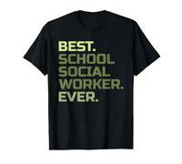 El Mejor Trabajador Social Escolar jamás enseñado a educar al Maestro Camiseta gráfica económica