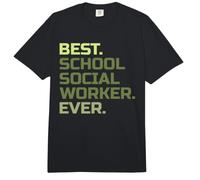 El Mejor Trabajador Social Escolar jamás enseñado a educar al Maestro Comfort Colors Adult Heavyweight T-Shirt