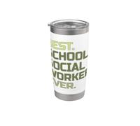 El mejor trabajador social escolar jamás enseñado a educar al maestro Vaso térmico de acero inoxidable de doble pared