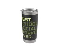 El mejor trabajador social escolar jamás enseñado a educar al maestro Vaso térmico de acero inoxidable de doble pared