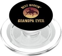 El Mejor Western de Buckin' Grandpa Ever Rodeo Cowboy Bucking Horse PopSockets PopGrip para MagSafe