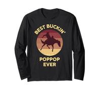El mejor western de Buckin' Poppop de la historia, Rodeo, Cowboy Bucking Horse Manga Larga