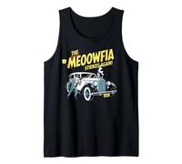 El Meoowfia ataca de Nuevo a Retro Funny Cat Mafia Camiseta sin Mangas