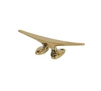 El Mercader del Mar Cornamusa Náutica de Latón Pulido, Fundición Sólida, Diseño Clásico Marinero, Colgador Multiusos para Ropa y Toallas (14,50 x 3,50 cm)