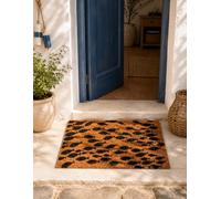 El Mercader del Mar Felpudo Entrada Casa Fibra de Coco Natural Antideslizante Exterior Interior, Alfombrilla Puerta Resistente Lavable para Hogar, Terraza, Jardín o Recibidor 40x60 cm (Peces)