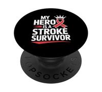 El Mes de concientización sobre el accidente cerebrovascular Puede provocar Conciencia sobre el accidente PopSockets PopGrip Adhesivo