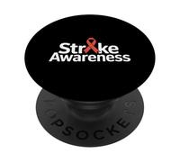 El Mes de concientización sobre el accidente cerebrovascular Puede provocar Conciencia sobre el accidente PopSockets PopGrip Adhesivo