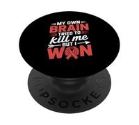 El Mes de concientización sobre el accidente cerebrovascular Puede provocar Conciencia sobre el accidente PopSockets PopGrip Adhesivo