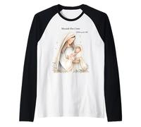 El Mesías de Belén Boho ha Llegado la Navidad Camiseta Manga Raglan
