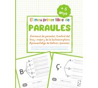 El meu primer llibre de Paraules: Formació de paraules amb Pauta Montessori | Control del traç i reforç de la lectoescriptura | Aprenentatge de lletres i fonemes.