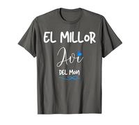 El millor AVI del Mon Regal samarreta Home catala catalana Camiseta, Hombre, Asfalto, 4XL