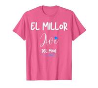 El millor AVI del Mon Regal samarreta Home catala catalana Camiseta, Hombre, Rosa Jaspeado, XL
