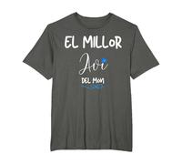 El millor AVI del Mon Regal samarreta Home catala catalana Camiseta, Hombre Tallas Grandes, Asfalto, 3X Alto