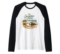 El Misterio de la Playa sin Resolver del Hombre de Somerton Camiseta Manga Raglan