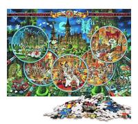 El Misterio del Castillo de Hampshire Puzzles Adultos 500 Piezas Juego De Rompecabezas Cumpleaños Juegos Educativos para Decoración del Hogar Stress Relief 500pcs (52x38cm)