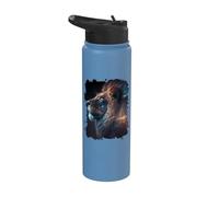El místico rey fuerte del desierto y la naturaleza. Stainless Steel Insulated Water Bottle