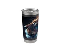 El místico rey fuerte del desierto y la naturaleza. Vaso térmico de acero inoxidable de doble pared