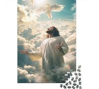 El mítico Jesús Puzzle Imposible,desafío for Adults Religious Art Juego Educativo 1000 Piezas Obra De Arte De Juego De para Adultos, Regalos A Partir De 14 Años 1000pcs (75x50cm)