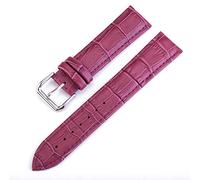 El Modelo de cocodrilo Correa de Cuero Venda de Reloj de Correa de Reloj de 12 13 14 15 16 17 18 19 20 22 24 mm Correa de Reloj de Banda de Cuero de Vaca púrpura, 10mm