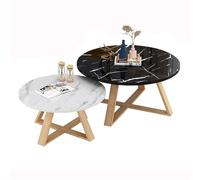 El moderno juego de mesa auxiliar y de café mejora tu espacio vital con elegantes mesas nido para oficina o hogar