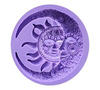 El molde europeo para la forma de sol es adecuado para la fabricación de joyas de resina epoxi y manualidades, decoración del hogar, caja de joyería con tapa