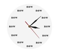 El Momento Es Ahora. Redondo Relojes De Pared Fácil De Leer Reloj Decorativo Decoración Redondo Reloj De Pared para Salón Hogar Cocina 25Cm