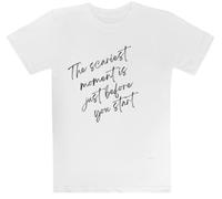 El Momento Más Aterrador Camiseta Blanca para Niños Camiseta De Manga Corta para Niños Kids White tee Children Short Sleeve T-Shirt