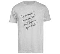 El Momento Más Aterrador Camiseta Gris De Manga Corta para Hombre Unisex Black tee Baggy Oversized T-Shirt