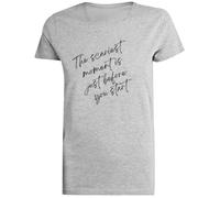 El Momento Más Aterrador Camiseta Gris Femenina Camiseta De Manga Corta para Mujer Unisex Black tee Baggy Oversized T-Shirt