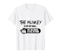 El Mono está Fuera de mi Espalda Circo Humor Camiseta