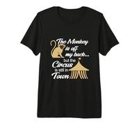 El Mono está Fuera de mi Espalda Circo Humor Camiseta Premium