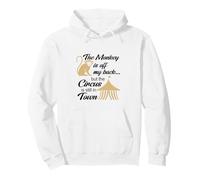 El Mono está Fuera de mi Espalda Circo Humor Sudadera con Capucha