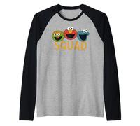 El Monstruo de Las Galletas de Sesame Street, Elmo Grouch, Team Squad Classic Camiseta Manga Raglan