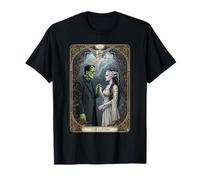 El Monstruo Frankenstein y la Novia Amantes de la Carta del Tarot Camiseta