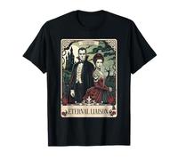 El Monstruo Frankenstein y la Novia Amantes de la Carta del Tarot Camiseta