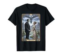 El Monstruo Frankenstein y la Novia Amantes de la Carta del Tarot Camiseta