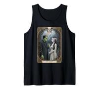 El Monstruo Frankenstein y la Novia Amantes de la Carta del Tarot Camiseta sin Mangas