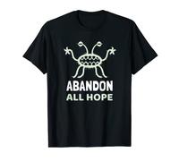 El monstruo volador de espaguetis Dante Abandon All Hope Pastafari Camiseta