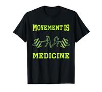El Movimiento es Medicina Medicina Deportiva Ejercicio Diseño Camiseta