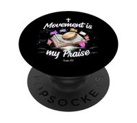 El Movimiento es mi alabanza Bailando Adoración Cristiana Bailarina PopSockets PopGrip Adhesivo