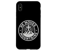 Él mueve montañas Cruz cristiana fe Carcasa para iPhone XS Max