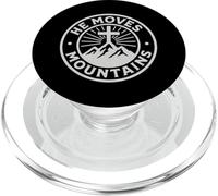 Él mueve montañas Cruz cristiana fe PopSockets PopGrip para MagSafe