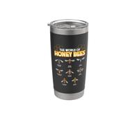 El mundo de las abejas melíferas - Abejas Vaso térmico de acero inoxidable de doble pared