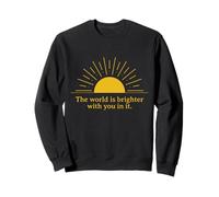 El Mundo es Mejor contigo Diseño Inspirador Sudadera