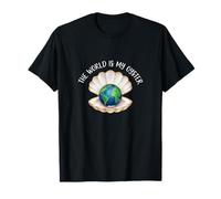 El Mundo es mi diseño de Concha de Globo de ostra Camiseta