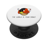 El Mundo es tu impresión de donas PopSockets PopGrip Adhesivo