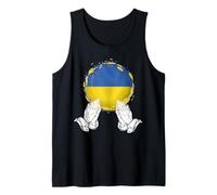 El mundo es Ucrania Bandera ucraniana Queremos la paz Camiseta sin Mangas