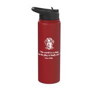 El mundo es un escenario, pero la obra está mal elegida por Oscar Wilde Stainless Steel Insulated Water Bottle