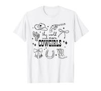 El Mundo Necesita más Vaqueras Occidentales Retro Vintage Mujeres Camiseta